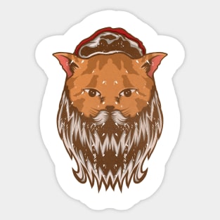 Santacat Sticker